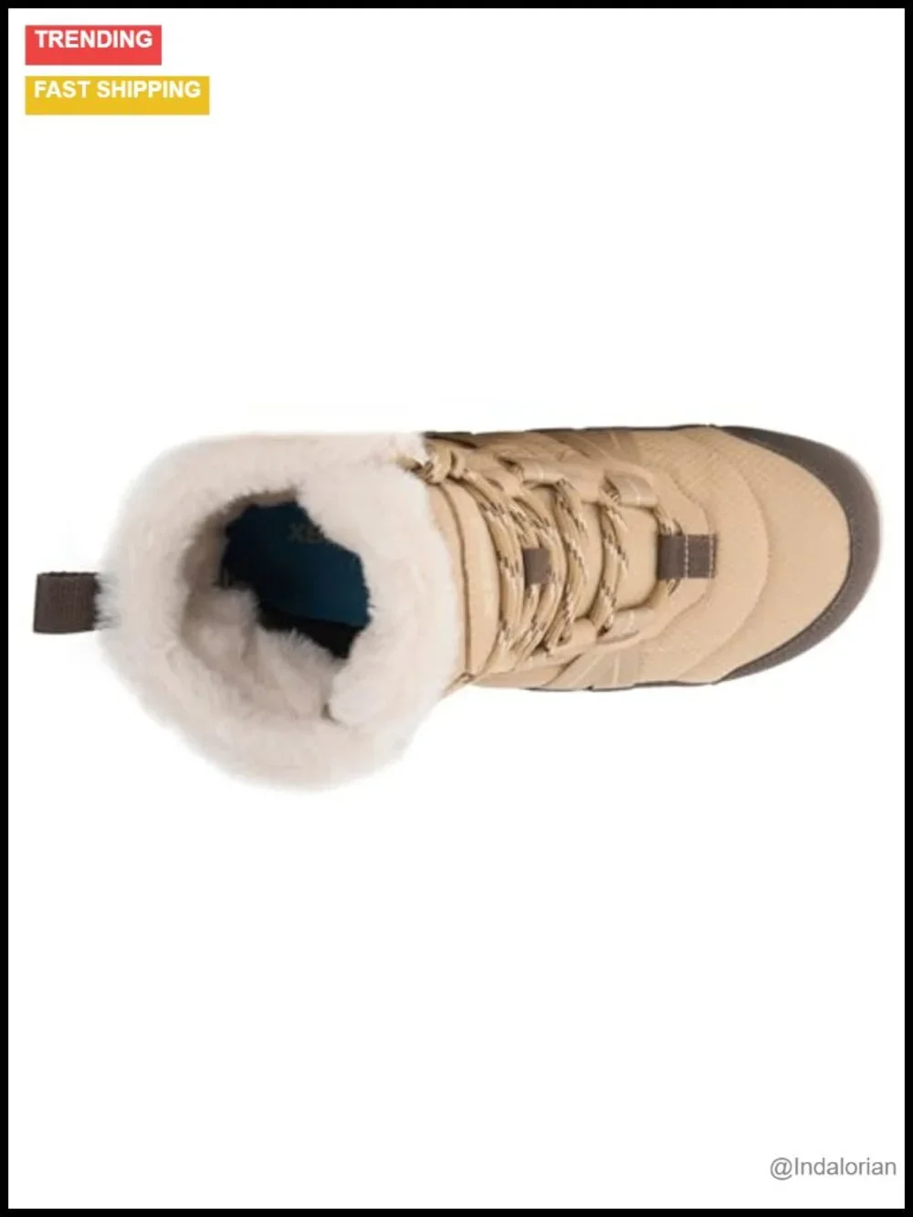 Women's Lace-Up Snow Boots - Insulated Barefoot Winter Boots for Snow